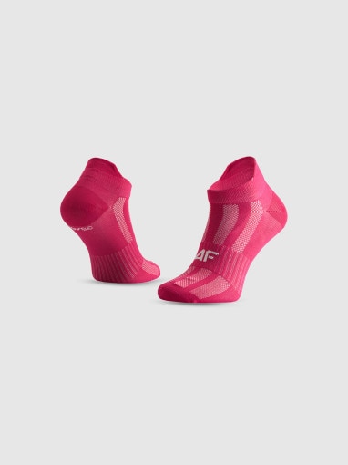 Dziewczęce niskie skarpetki treningowe (3-pack) 4F 4FJRSS26UFSOF401 - multikolor
