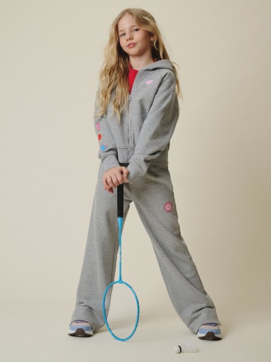 4F JUNIOR Dziewczęce spodnie dresowe 4F 4FJRSS26TTROF1870 szare Szary