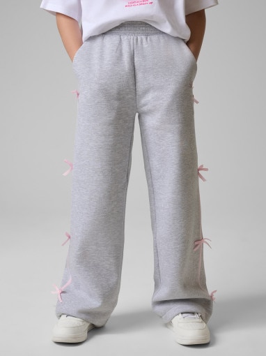 Dziewczęce spodnie dresowe 4F 4FJRSS26TTROF1879 - szare