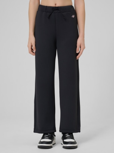 Dziewczęce spodnie treningowe 4F 4FJRSS26TFTRF1459 - czarne