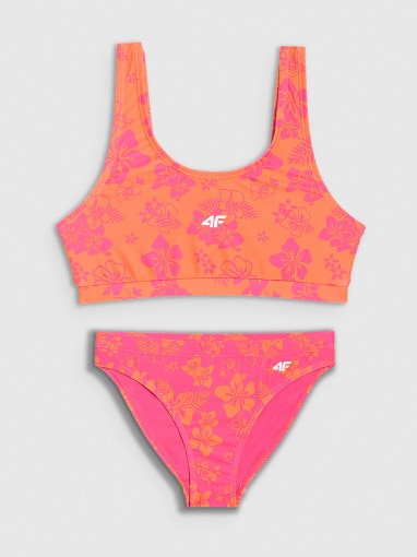  4F JUNIOR Dziewczęcy kostium kąpielowy dwuczęściowy 4F 4FJWSS26UBKSF055  multikolor Multikolor