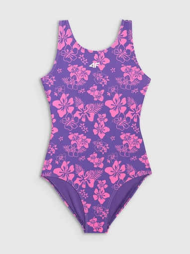  4F JUNIOR Dziewczęcy kostium kąpielowy jednoczęściowy 4F 4FJWSS26USWSF117  multikolor Multikolor