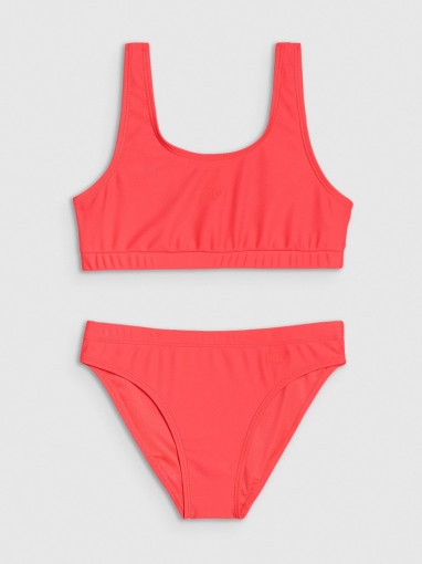  4F JUNIOR 	Dziewczęcy strój kąpielowy dwuczęściowy 4F 4FJWMM00UBKSF027  różowy Różowy