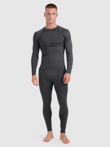 Męska bielizna termoaktywna (góra) 4F 4FWAW25USEAM237 - szara