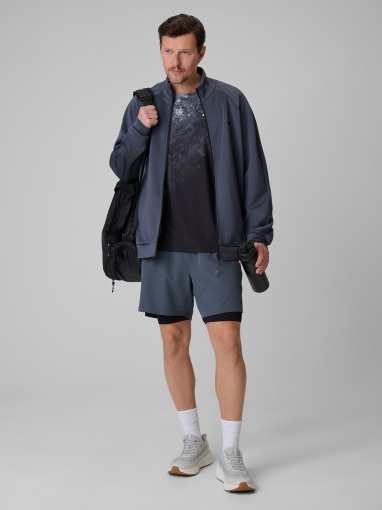 Męska bluza treningowa 4F 4FRSS26TFSWM0959 - szara