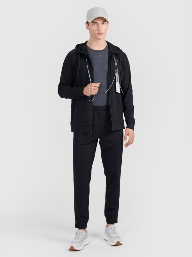 Męska bluza treningowa 4F 4FWMM00TFSWM654 - czarna