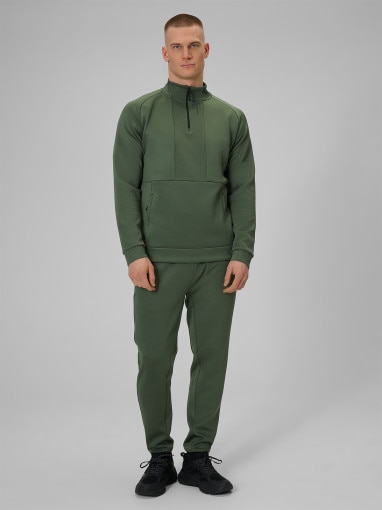 Męska bluza treningowa 4F 4FWSS26TFSWM628 - khaki