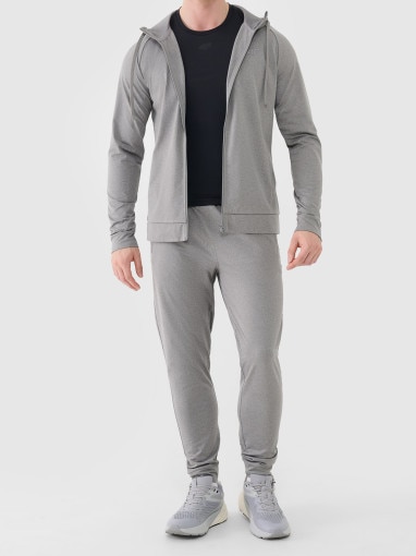 Męska bluza treningowa 4F 4FWSS26TFSWM631 - szara