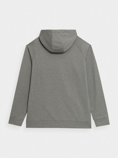 Męska bluza treningowa rozpinana z kapturem 4F 4FMM00TFSWM179 - szara