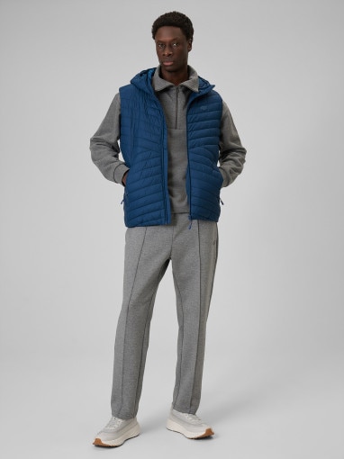 Męska bluza treningowa rozpinana z kapturem 4F 4FWSS26TVJAM344 - granatowa