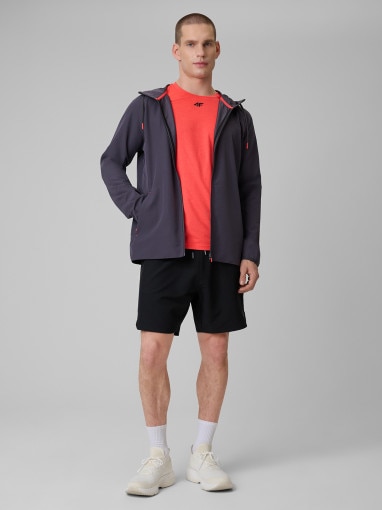 Męska bluza treningowa z kapturem 4F 4FRSS26TFSWM0957 - szara