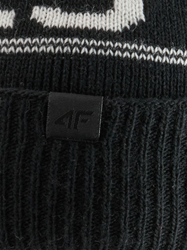 Męska czapka zimowa 4F 4FRAW25ACAPM0720 - czarna