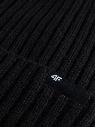 Męska czapka zimowa 4F 4FWAW25ACAPM673 - czarna