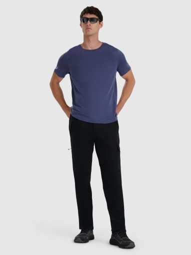 Męska koszulka trekkingowa 4F 4FWAW25TFTSM1526 - niebieska