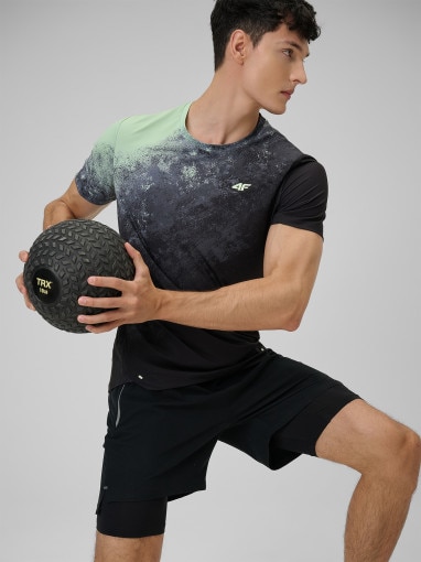  4F Męska koszulka treningowa 4F 4FRSS26TFTSM2288  zielona Zielony