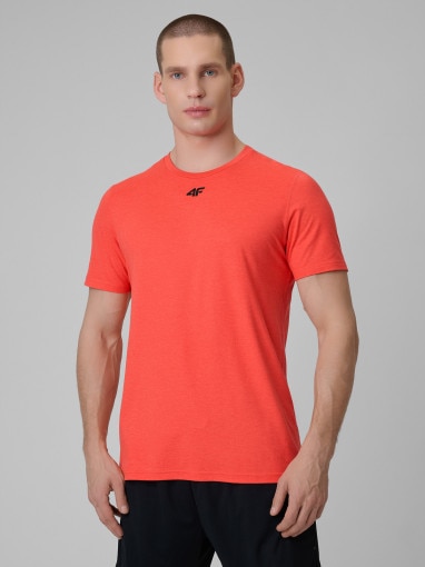  4F Męska koszulka treningowa 4F 4FRSS26TFTSM2343  czerwona Czerwony