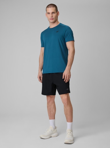 Męska koszulka treningowa 4F 4FRSS26TFTSM2344 - niebieska