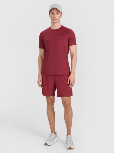 Męska koszulka treningowa 4F 4FWAW25TFTSM1521 - czerwona