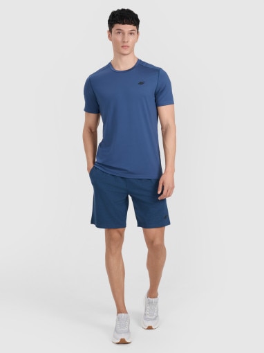 Męska koszulka treningowa 4F 4FWAW25TFTSM1521 - niebieska