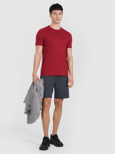 Męska koszulka treningowa 4F 4FWAW25TFTSM1522 - czerwona