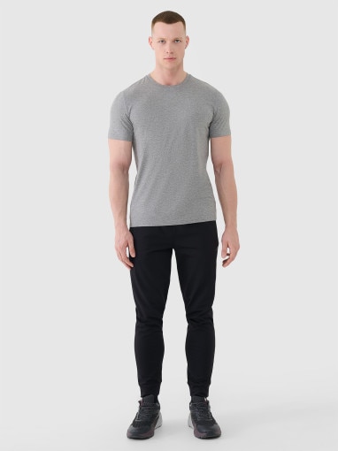 Męska koszulka treningowa 4F 4FWMM00TFTSM1831 - szara