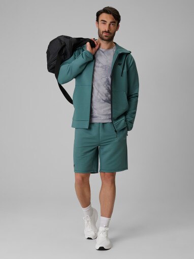 Męska koszulka treningowa z nadrukiem 4F 4FRSS26TFTSM2292 - szara