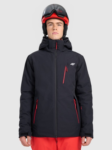  4F Męska kurtka narciarska 4F 4FRAW25TTJAM1078  czarna Czarny