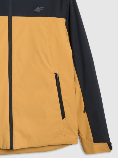 Męska kurtka narciarska 4F 4FWAW25TTJAM0787 - pomarańczowa