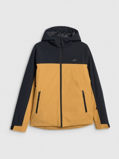  4F Męska kurtka narciarska 4F 4FWAW25TTJAM0787  pomarańczowa Pomarańczowy