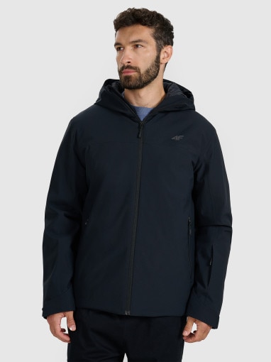  4F Męska kurtka narciarska 4F 4FWAW25TTJAM0787  czarna Czarny