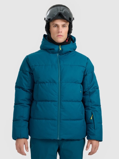  4F Męska kurtka narciarska 4F 4FWAW25TTJAM0788  niebieska Niebieski