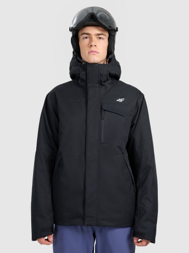  4F Męska kurtka narciarska 4F 4FRAW25TTJAM1079  czarna Czarny