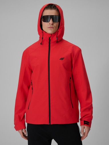  4F Męska kurtka przejściowa 4F 4FWSS26TTJAM1120  czerwona Czerwony