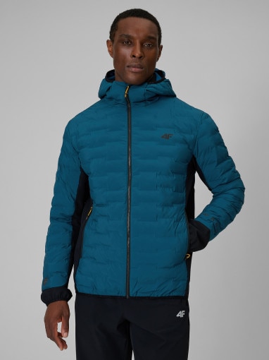  4F Męska kurtka trekkingowa puchowa 4F 4FRSS26TDJAM0961  granatowa Granatowy