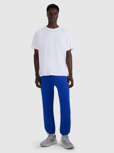 Męski t-shirt oversize 4F 4FWAW25TTSHM2360 - biały