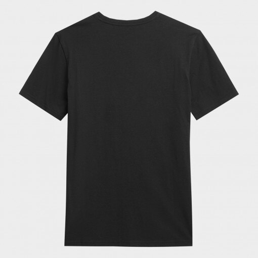 Męski t-shirt z nadrukiem 4F 4FAW22TTSHM747 - czarny