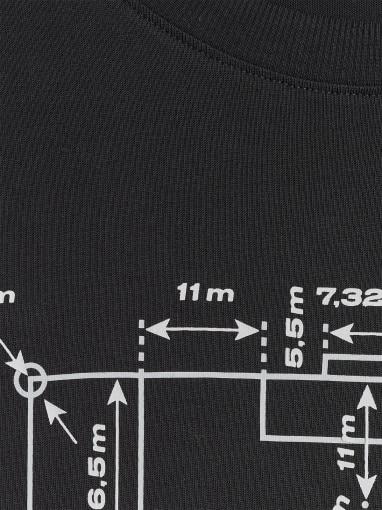 Męski t-shirt z nadrukiem 4F 4FRAW25TTSHM3257 - czarny