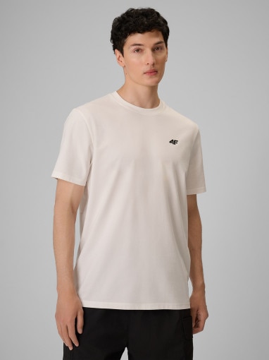 Obrazek dla: 4F Męski tshirt z nadrukiem 4F 4FRSS26TTSHM3977 biały Biały