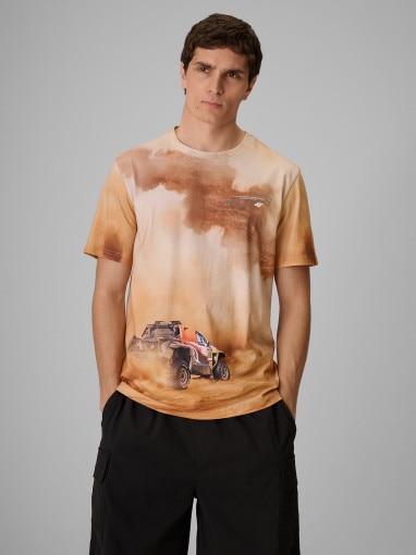 Obrazek dla: 4F Męski tshirt z nadrukiem 4F 4FRSS26TTSHM4237  multikolor Multikolor