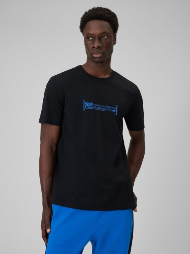Obrazek dla: 4F Męski tshirt z nadrukiem 4F 4FWSS26TTSHM2668  czarny Czarny
