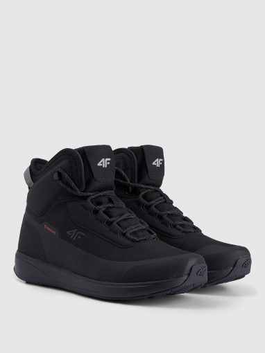 Męskie buty zimowe śniegowce 4F 4FRAW25FWINM064 - czarne