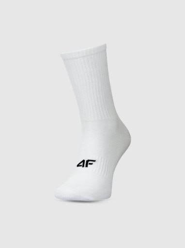 4F Męskie skarpetki basic (3pak) 4FWMM00USOCM478  białe Biały