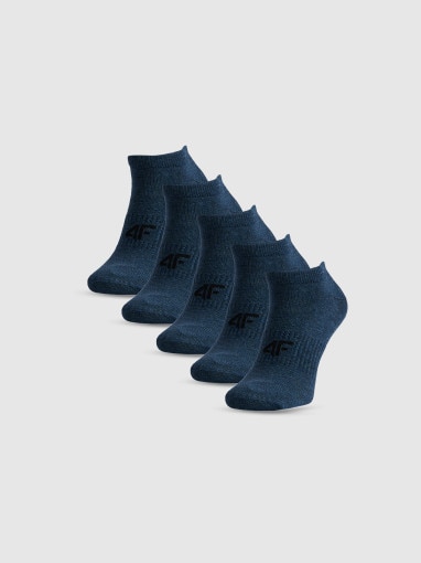 Obrazek dla: 4F Męskie skarpetki stopki (5pack) 4F 4FRSS26USOCM0835  granatowe Granatowy