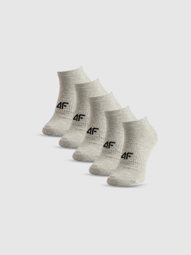 Obrazek dla: 4F Męskie skarpetki stopki (5pack) 4F 4FRSS26USOCM0835  szare Szary