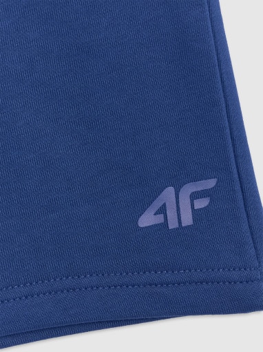 Męskie spodenki dresowe 4F 4FWMM00TSHOM543 - niebieskie