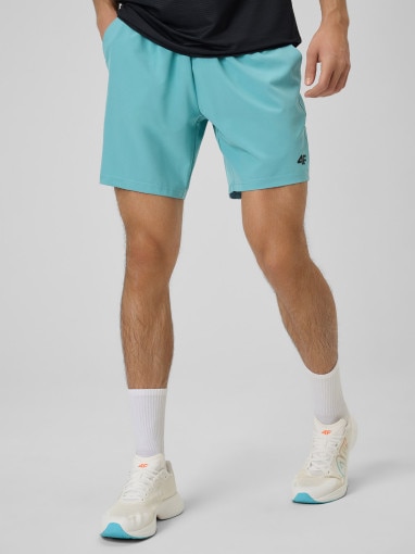 Męskie spodenki treningowe 4F 4FRSS26TFSHM1662 - turkusowe
