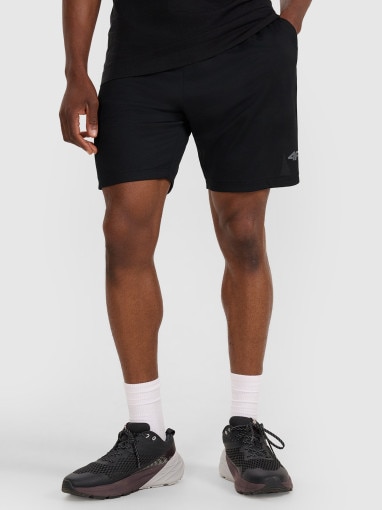 Męskie spodenki treningowe 4F 4FWAW25TFSHM1000 - czarne