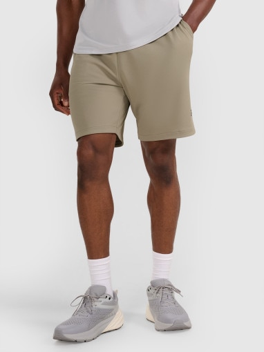 Męskie spodenki treningowe 4F 4FWAW25TFSHM1000 - oliwkowe