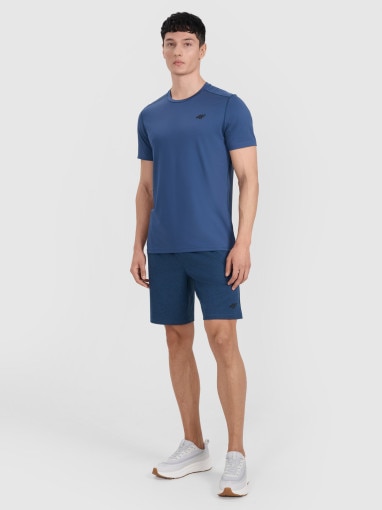  4F Męskie spodenki treningowe 4F 4FWAW25TFSHM1041  granatowe Granatowy