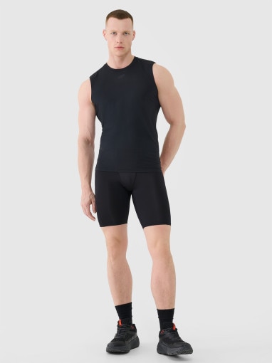  4F Męskie spodenki treningowe 4F 4FWMM00TFSTM083  czarne Czarny